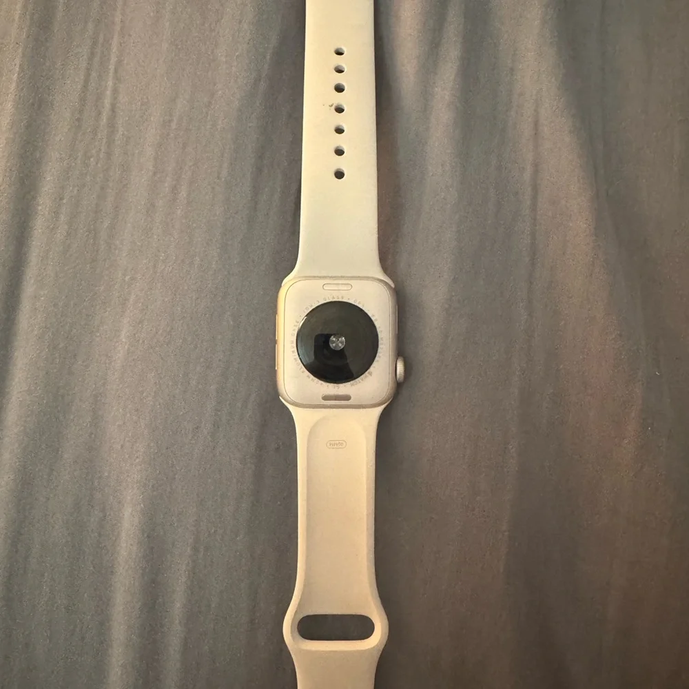 Apple Watch with White Band - Picture 2 of 2